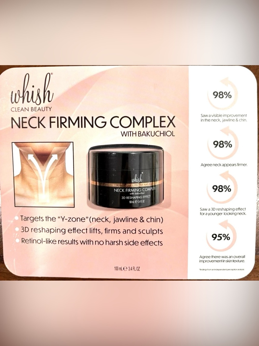 Whish Neck Firming Lifting Sculpting Complex 3.4 oz NIB Factory Sealed